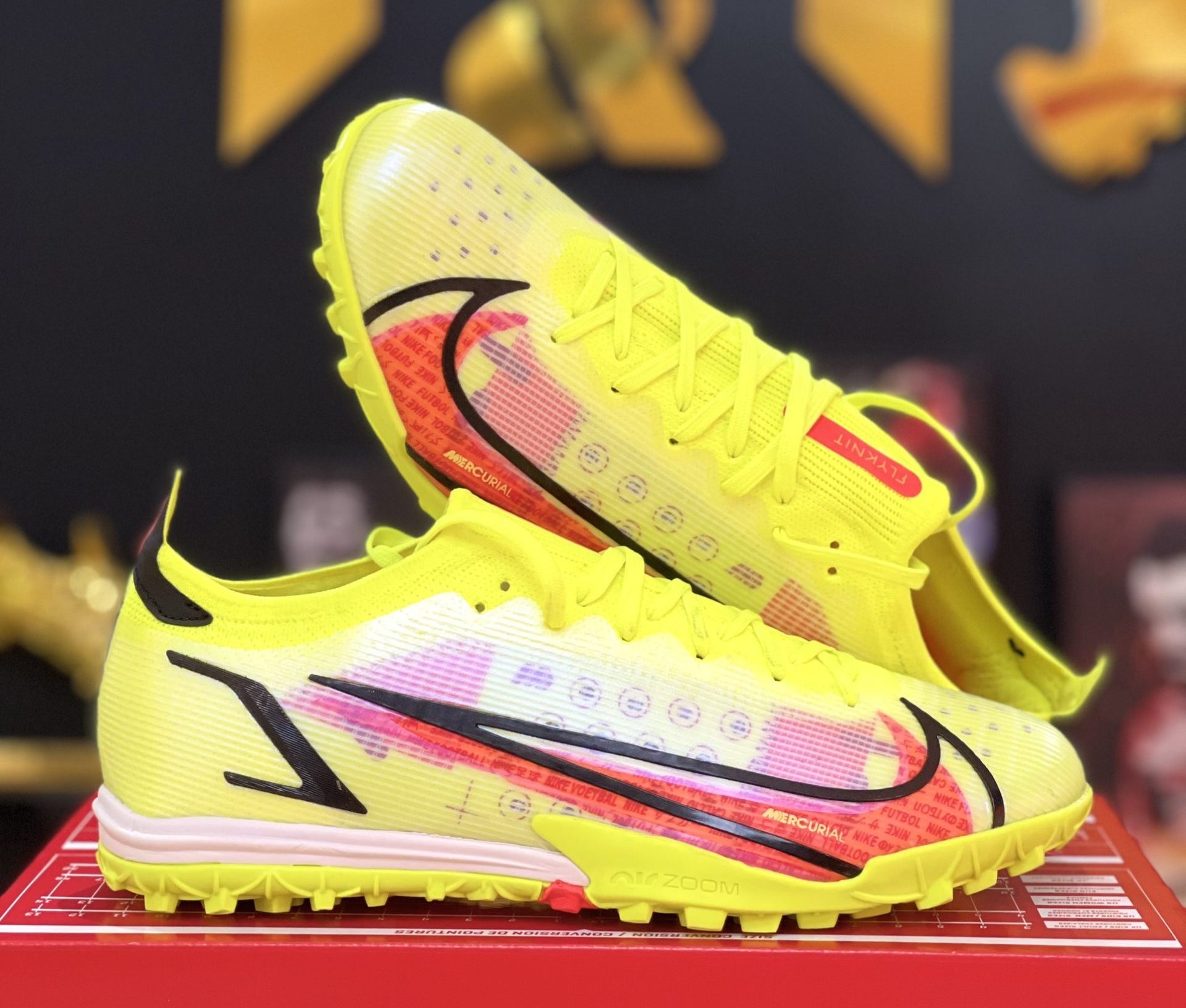 Giày Nike Mercurial Vapor 14 Elite Tf Vàng Chanh - T&T Football Shop
